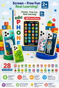 🎓📱 Smart Learning Phone for Kids – 28 Fun Educational Activities, Music & Voice Recorder ✨