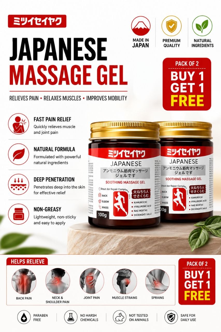 Japanese Herbal pain relief gel (Buy 1 Get 1 free!!!!!)